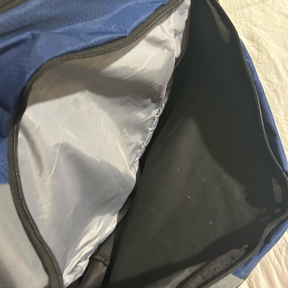 Spring Load Adidas Cross Body Backpack in Blue, Gray, and Orange Black - Picture 4 of 5